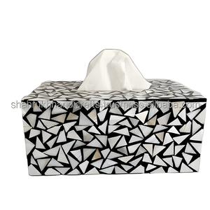 Porte-boîte à mouchoirs de qualité supérieure fabriqué en Inde pour voiture, bureau et maison, design élégant, coutures soignées disponibles - Product Image 4