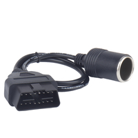 Equipo multifunción OBD2 para coche, cámara de salpicadero con cable de alimentación sin cables, chaqueta de PVC, cabeza de CC, encendedor de cigarrillos sin roturas