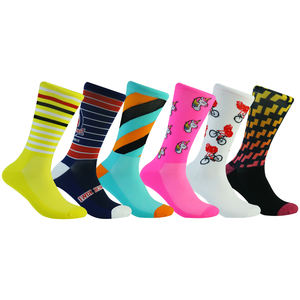 Wholesale Custom logo Fashion Outdoor Compression Nylon Men's Bicycle Oem Sports Bike Running <strong>Coolmax</strong> Cycling <strong>Socks</strong> - Product Image 3