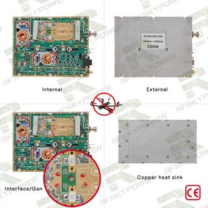 Source d'alimentation SSPA GNSS UHF bande L <span class=keywords><strong>en</strong></span> <span class=keywords><strong>cuivre</strong></span> pur GaN 200W, conforme aux normes de défense 300-1200 MHz - Product Image 2