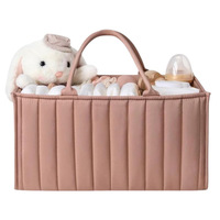 Sac de rangement multifonctionnel pliable en nylon pour couches, capacité moyenne, respirant, antibactérien, extensible, pour mamans et bébés, loisirs et voyages