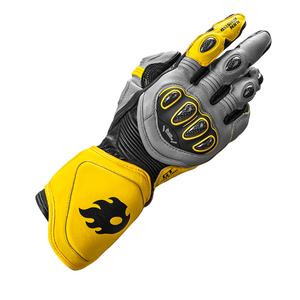 Gants de course CE de haute qualité en <span class=keywords><strong>cuir</strong></span> avec coque en fibre de carbone, coupe-vent, pour moto - Product Image 4