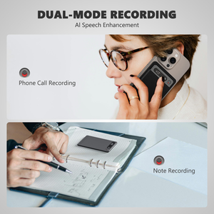 Dispositivo de transcripción de Alta precisión: IA GPT-4o DE LA, modos de reunión/cancelación de ruido - Product Image 3