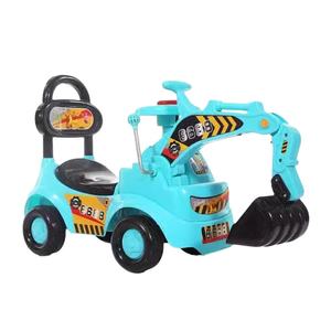 电池供电儿童四轮骑乘挖掘机摇摆车婴儿车玩具2-4年音乐照明ABS塑料舒适 - Product Image 2