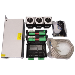 Kit de Motor Híbrido de 3 Ejes y 1.2 N.m Nema23 de Bucle Abierto, Interruptor DM542, Fuente de Alimentación de 24V 15A, 2 Controladores, 2 Motores de 3 Ejes - Product Image 1