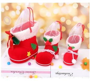 New Red <b>Large</b> <b>Christmas</b> Decorations, Children's Gift <b>Bags</b>, Candy <b>Christmas</b> Boots, High Quality <b>Christmas</b> Supplies - Product Image 2
