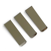 70*20*0.8mm dompet klip koin indah multifungsi baja tahan karat klip uang perlengkapan penyimpanan dompet tiket dapat menambahkan Logo