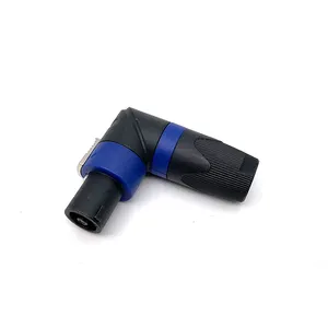 Wholesale XLR Plug 4-Core 90 Degree Right Angle Male Joint Audio Equipment Connection Adapter