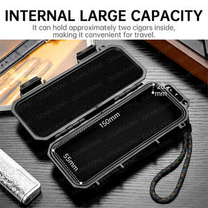 CIGARLOONG Humidor Impermeabile, Custodia da Viaggio per Sigari, Portasigari Portatile Umidificante per 2 Sigari, Logo Personalizzabile - Product Image 5