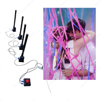 Machine à Effets de Scène à Bouton Poussoir TNT Fumée Feux d'Artifice, Lanceur de Fête, Canon de Poudre Confetti pour Baby Shower ou Révélation du Sexe