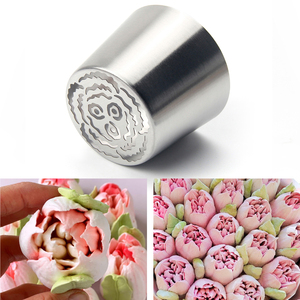 MRF 10Pcs Thêm Lớn Nga <span class=keywords><strong>Icing</strong></span> Mẹo Set Thép Không Gỉ Bánh Trang Trí Công Cụ Với Hoa Kem Đường Ống Vòi Phun Cho Nướng Bánh - Product Image 6