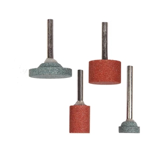 Polissage abrasif, pointe de <span class=keywords><strong>pierre</strong></span> montée sur diamant, roue de tête de meule vérifiée <span class=keywords><strong>pour</strong></span> <span class=keywords><strong>outils</strong></span> rotatifs <span class=keywords><strong>Dremel</strong></span>, tampon en acier inoxydable - Product Image 2