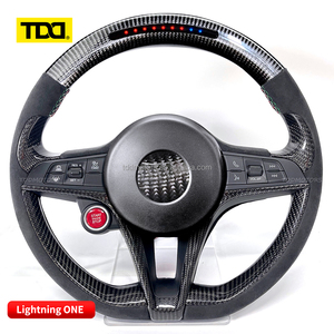 Volante Deportivo de Fibra de Carbono TDD LED para Alfa Romeo, Estilo Deportivo, Fibra de Carbono Forjada, Personalizado y Mejorado - Product Image 3