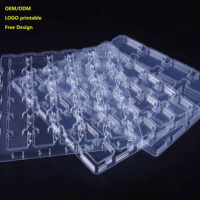 Plateau blister en plastique médical personnalisé pour ampoules, pilules, caméras électroniques-solution d'emballage pharmaceutique PP PET durable