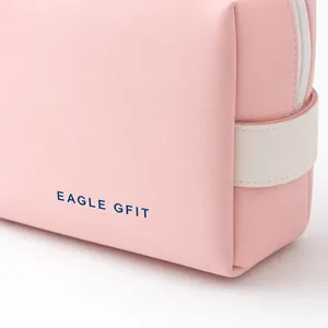 Custom Logo Candy Color Zipper Cosmetic Storage Bag Portable Ladies Travel Organizer Waterproof Makeup Bag - Product Image 3