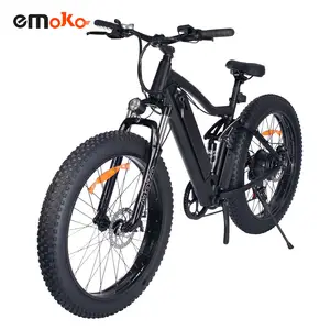 Vélo électrique à 7 vitesses de 26 pouces, bicyclette avec pneus larges, stock en Europe, pologne, entrepôt européen, 48v, 500w, pour adulte