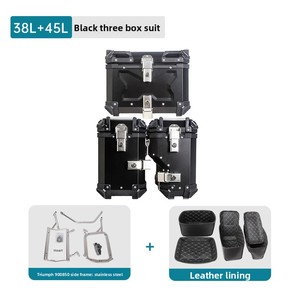 Supports de rangement pour <span class=keywords><strong>moto</strong></span> en alliage d'aluminium, triple boîte latérale, boîte arrière, boîte de queue, pour 850 900 avec capacité de 38L/45L - Product Image 2