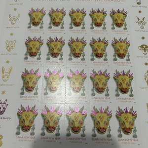États-Unis <span class=keywords><strong>Timbres</strong></span> permanents 2024 Année du Dragon du zodiaque <span class=keywords><strong>Timbres</strong></span> éternels avec nouvel emballage postal Commandes personnalisées acceptées - Product Image 4