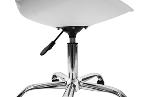 <span class=keywords><strong>Silla</strong></span> de oficina con ruedas de <span class=keywords><strong>tulip</strong></span>án giratoria de plástico blanco de altura ajustable moderna popular al por mayor - Product Image 5