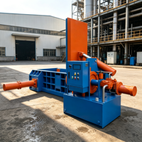 Presse à balles hydraulique automatique de 125 tonnes pour ferraille, acier, cuivre, aluminium, compacteur de déchets métalliques