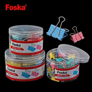 Missfoka — papeterie scolaire et de bureau, Clips couleur métallique pour dossiers et documents, haute qualité