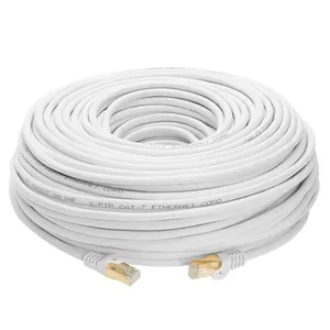 Fabricant professionnel câble internet cat7 cordon de raccordement 0.5m haute qualité Offre Spéciale blindé rj45 cordon de raccordement extérieur