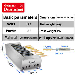 Gas chimenea pasteles horno kurtos kalacs Grill Machine Hornear <span class=keywords><strong>panadero</strong></span> - Product Image 5