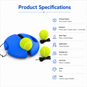 Accesorios <span class=keywords><strong>de</strong></span> Pádel al por Mayor, Entrenador <span class=keywords><strong>de</strong></span> Tenis Portátil, Pelota <span class=keywords><strong>de</strong></span> Rebote para Entrenamiento Individual, Herramienta <span class=keywords><strong>de</strong></span> Práctica con Cordón Elástico para Jugadores <span class=keywords><strong>de</strong></span> Tenis - Product Image 2