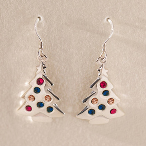 Orecchini Pendenti Natalizi Colorati per Donne, Orecchini Scintillanti per Feste, Gioielli alla Moda - Product Image 6