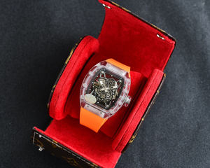 นาฬิกาคุณภาพเยี่ยม ระดับซูเปอร์ เคสคริสตัลสำหรับธุรกิจและลำลอง ดีไซน์แบบกลวง นาฬิกาจักรกลตูร์บิญอง - Product Image 3