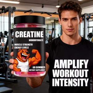 Gominolas de Monohidrato de Creatina OEM, Suplemento Pre-Entrenamiento Potenciador de Energía, 60 Gominolas de Creatina sin Azúcar - Product Image 3