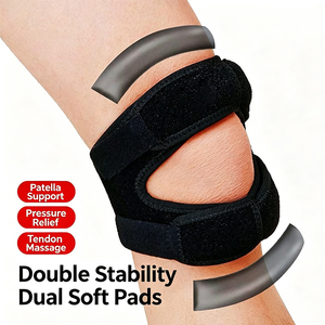 Genouillère de protection professionnelle réglable et personnalisable, souple et respirante, avec coussinets en polyester et coton, pour le sport et la protection de la rotule - Product Image 2