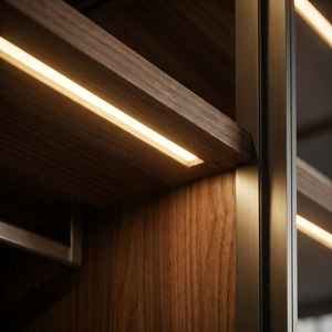 CE <strong>Midcentury</strong> Modern Wooden <strong>Wardrobe</strong> for Living Room Home Furniture Solution Bespoke OEM - Product Image 5