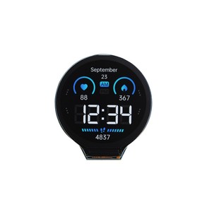 ESP32-S3 ban phát triển, 32-bit LX7 Dual-core Bộ vi xử lý, tích hợp gc9a01 hiển thị Chip điều khiển, với 1.28inch IPS Vòng <span class=keywords><strong>LCD</strong></span> - Product Image 3