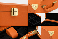 Boîte à cartouches en velours recyclable avec fermeture magnétique personnalisée, doublure en éponge, pelliculage brillant, gaufrage, poignée et ruban