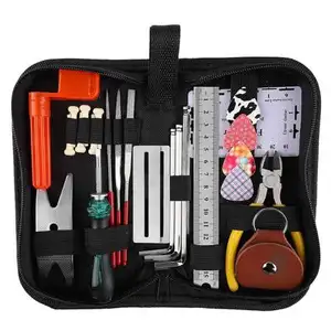 Profession elle Gitarren reparatur Wartung Reinigung Tool Kit Mit Canvas Bag Zum Verkauf