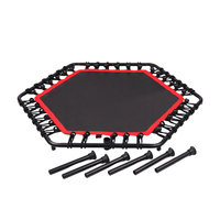 Trampolín de fitness hexagonal duradero para ejercicio de ocio de niños adultos
