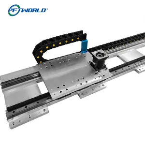 Aluminum Alloy Spliced Linear Motion Servo Slide Track 200 240 300 Wide Rack Pinion Slide Module Linear Guides