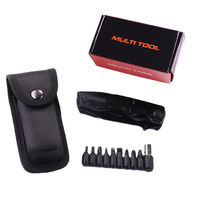 Couteau de poche, outils multiples EDC pliants, couteau de camping avec scie, tournevis, ouvre-bouteille pour l'extérieur