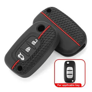 Étui en silicone pour clé de voiture Renault Fluence Megane Clio Kangoo <span class=keywords><strong>Twingo</strong></span>, LADA Priora Vesta Xray Kalina, housse pour télécommande - Product Image 1