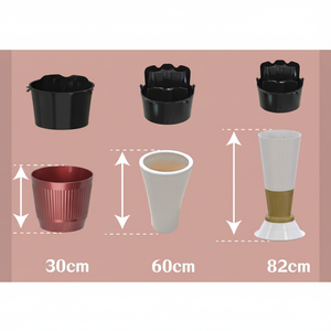 F262 Petit plateau orchidée rond pour expositions salons et événements commerciaux - Product Image 1