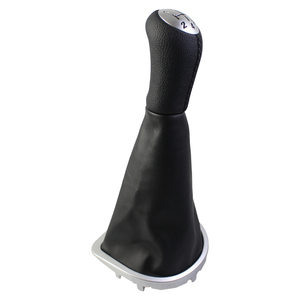 Poignée de levier de vitesse en cuir pour voiture, pour <span class=keywords><strong>Clio</strong></span> <span class=keywords><strong>3</strong></span> Ill 2005-2012 - Product Image 3