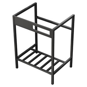 Moderno <span class=keywords><strong>lavabo</strong></span> da tavolo in acciaio inox portasciugamani Free Standing lavello con Washboard Dressing specchio Stand Set di vanità - Product Image 6