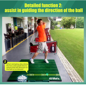 Venta al por mayor <span class=keywords><strong>PGM</strong></span> DJD016 3D primavera césped artificial antideslizante Golf Driving Range guía golpear Mat verde corto espesar entrenamiento de Golf - Product Image 6