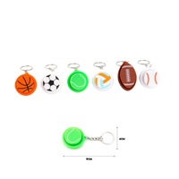 Porte-clés personnalisé en forme de ballon de basket, de football ou de baseball imprimé en 3D, porte-clés anti-stress, porte-clés Vk