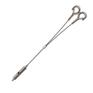 Suministro directo de fábrica Lámpara colgante personalizada Kit de cuerda de alambre Lámpara con gancho de cuerda de alambre de acero inoxidable y cuerda - Product Image 5