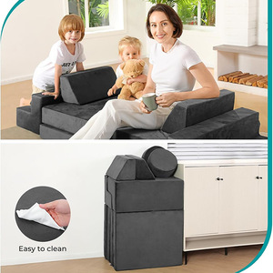 Giving Tree Kids <b>Folding</b> <b>Sofa</b> 59inch Compressible Washable Nap Chair Reading Corner for Children Age 3+ - Product Image 4