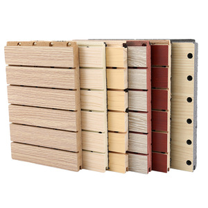 Wooden Sound Absorbing Panels Rectangular Mdf Core Fireproof Sound Insulation For School Conference Rooms - Product Image 3