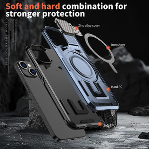 Custodia resistente Anti caduta custodia magnetica robusta in lega di zinco copertura <span class=keywords><strong>per</strong></span> fotocamera cavalletto <span class=keywords><strong>per</strong></span> <span class=keywords><strong>iPhone</strong></span> 16 15 14 Pro copertura protezione completa dell'armatura - Product Image 4