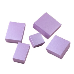 Purple Grain Jewelry <b>Box</b> with Base Lid Custom Logo Wholesale Ring Fashionable Bracelet Necklace Packaging Recycled Materials - Product Image 1
